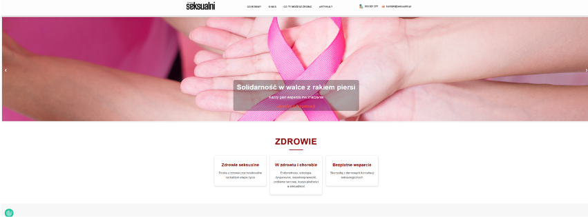 Seksualni.pl - realizacja portalu internetowego